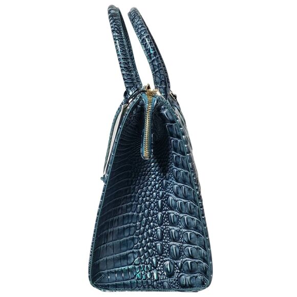 Brahmin Spearmint Blue Caroline Melbourne Satchel Handbag NWT - Picture 5 of 10